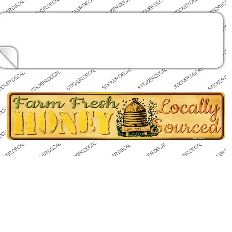 Farm Fresh Honey Novelty Narrow Sticker Decal Small