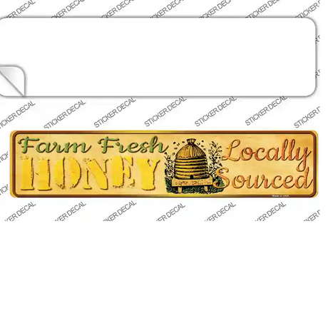 Farm Fresh Honey Novelty Narrow Sticker Decal Small