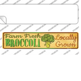 Farm Fresh Broccoli Novelty Narrow Sticker Decal Small