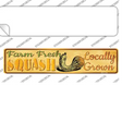 Farm Fresh Squash Novelty Narrow Sticker Decal Small