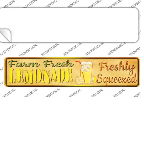 Farm Fresh Lemonade Novelty Narrow Sticker Decal Small