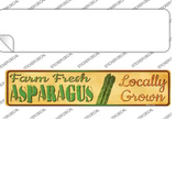 Farm Fresh Asparagus Novelty Narrow Sticker Decal Small