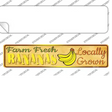 Farm Fresh Bananas Novelty Narrow Sticker Decal Small