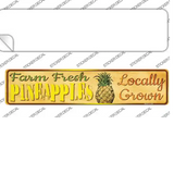 Farm Fresh Pineapples Novelty Narrow Sticker Decal Small