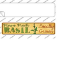 Farm Fresh Basil Novelty Narrow Sticker Decal Small