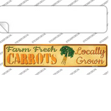 Farm Fresh Carrots Novelty Narrow Sticker Decal Small