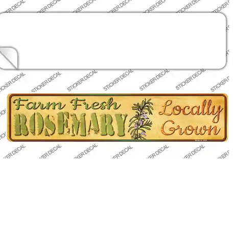 Farm Fresh Rosemary Novelty Narrow Sticker Decal Small