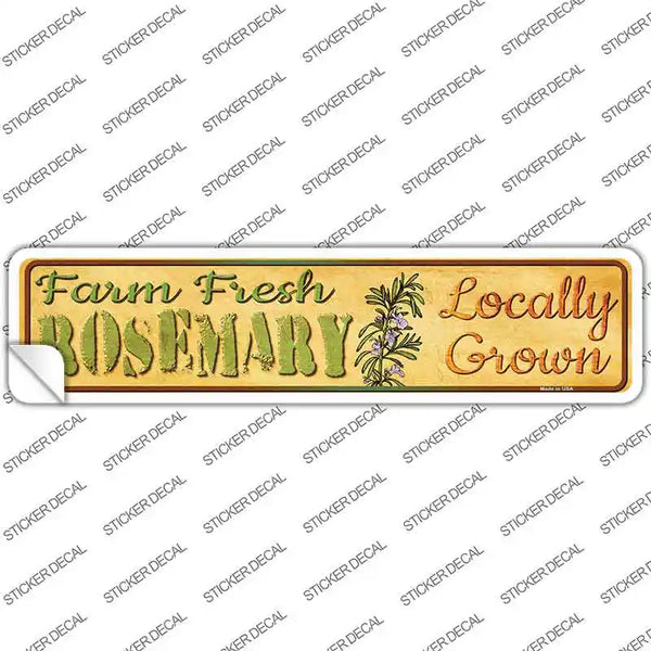 Rosemary Sticker Farm Fresh Rosemary Novelty Narrow Sticker Decal | Smart Blonde
