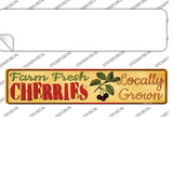 Farm Fresh Cherries Novelty Narrow Sticker Decal Small