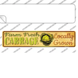 Farm Fresh Cabbage Novelty Narrow Sticker Decal Small