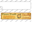 Farm Fresh Onions Novelty Narrow Sticker Decal Small