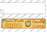 Farm Fresh Onions Novelty Narrow Sticker Decal Small