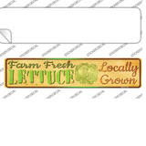 Farm Fresh Lettuce Novelty Narrow Sticker Decal Small