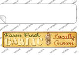 Farm Fresh Garlic Novelty Narrow Sticker Decal Small