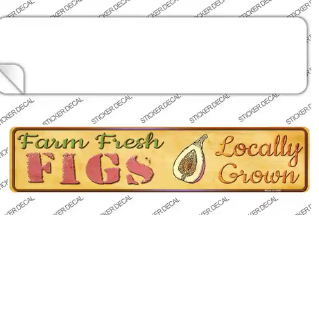 Farm Fresh Figs Novelty Narrow Sticker Decal Small