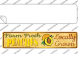 Farm Fresh Peaches Novelty Narrow Sticker Decal Small