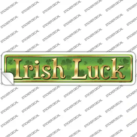 Irish Luck Novelty Narrow Sticker Decal Small