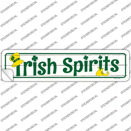 Irish Spirits Novelty Narrow Sticker Decal Small