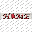 Alabama Home Outline Novelty Narrow Sticker Decal Small