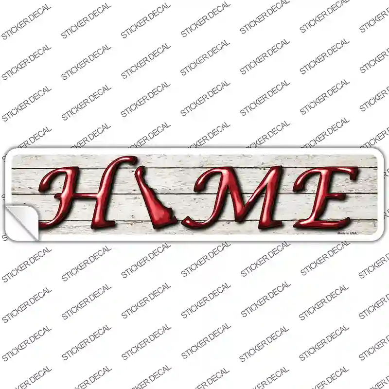 Delaware Home Outline Novelty Narrow Sticker Decal Small