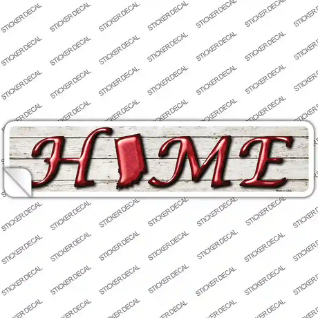 Indiana Home Outline Novelty Narrow Sticker Decal Small