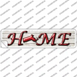 Massachusetts Home Outline Novelty Narrow Sticker Decal Small