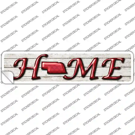 Nebraska Home Outline Novelty Narrow Sticker Decal Small