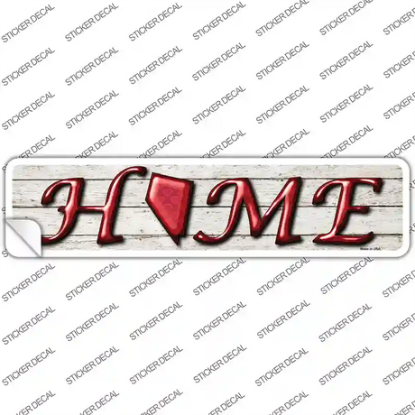 Nevada Home Outline Novelty Narrow Sticker Decal Small