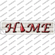 New Hampshire Home Outline Novelty Narrow Sticker Decal Small