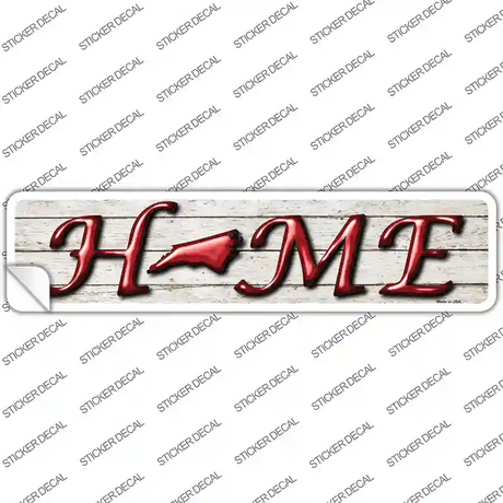 North Carolina Home Outline Novelty Narrow Sticker Decal Small