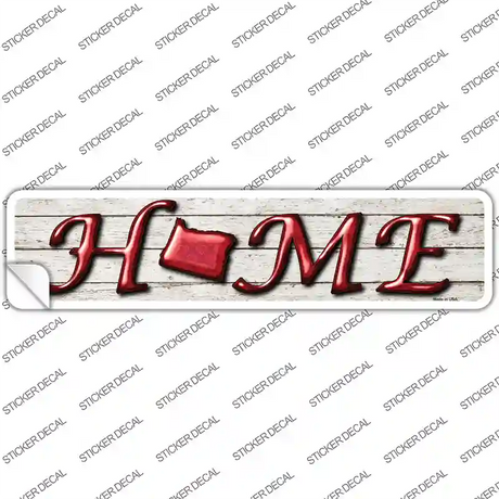 Oregon Home Outline Novelty Narrow Sticker Decal Small