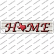 Texas Home Outline Novelty Narrow Sticker Decal Small