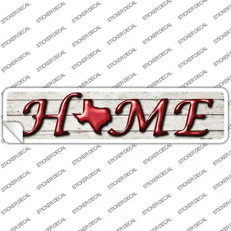 Texas Home Outline Novelty Narrow Sticker Decal Small