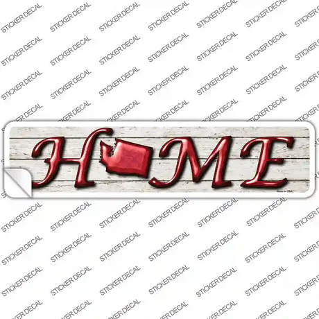 Washington Home Outline Novelty Narrow Sticker Decal Small