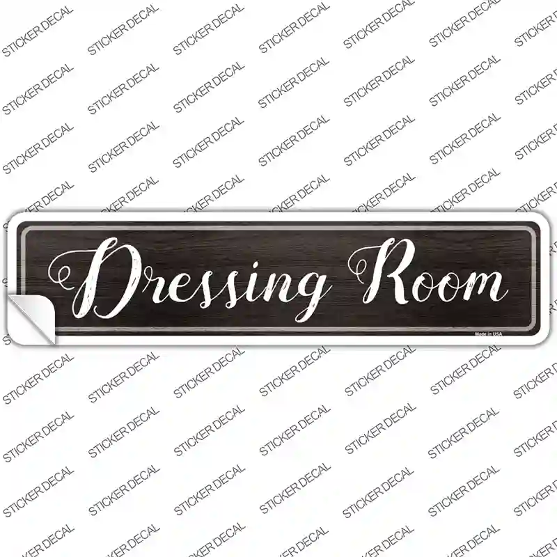 Dressing Room Novelty Narrow Sticker Decal