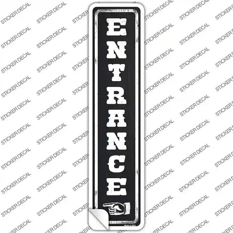 Entrance to the Left Novelty Narrow Sticker Decal