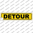 Detour Novelty Narrow Sticker Decal