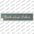 Beach House Addict Novelty Narrow Sticker Decal Small