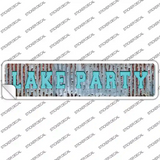 Lake Party Novelty Narrow Sticker Decal