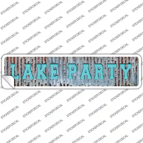 Lake Party Novelty Narrow Sticker Decal