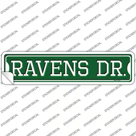 Ravens Dr Novelty Narrow Sticker Decal