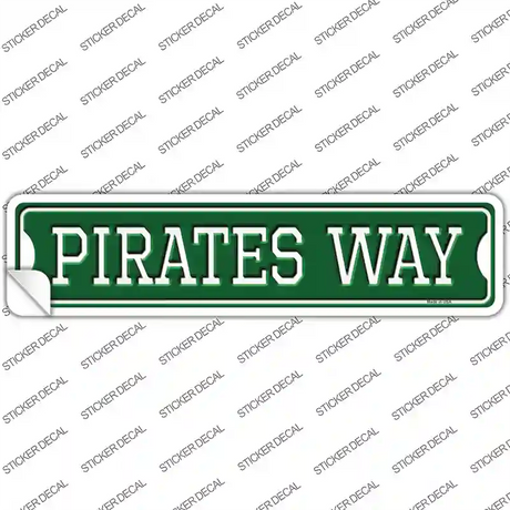 Pirates Baseball Way Novelty Narrow Sticker Decal Small