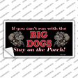 Big Dogs Black Novelty Sticker Decal Small