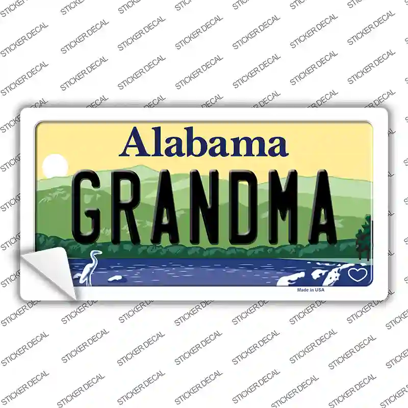 Grandma Alabama Novelty Sticker Decal Small