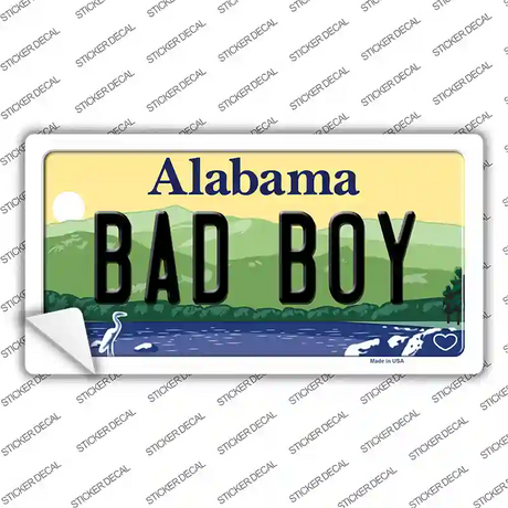 Bad Boy Alabama Novelty Sticker Decal Small