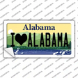 I Love Alabama Novelty Sticker Decal Small