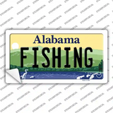 Fishing Alabama Novelty Sticker Decal Small