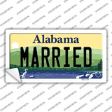 Married Alabama Novelty Sticker Decal Small