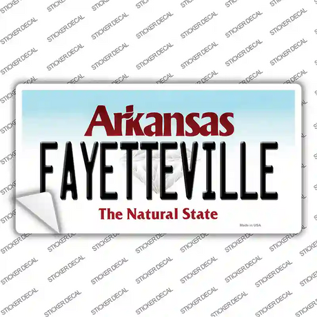 Fayetteville Arkansas Novelty Sticker Decal Small