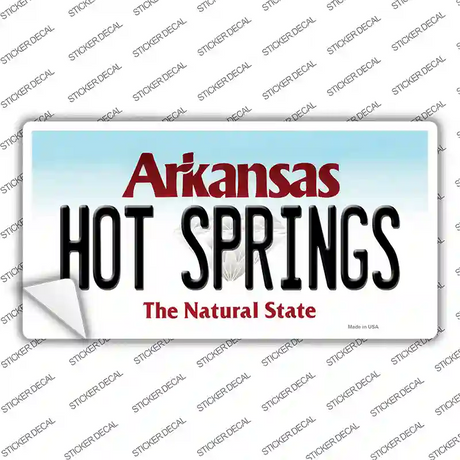 Hot Springs Arkansas Novelty Sticker Decal Small